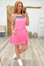 Load image into Gallery viewer, Gretchen Overall Skort Jumper in Fuchsia