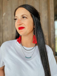 TURQUOISE WESTERN LAYERED NECKLACE
