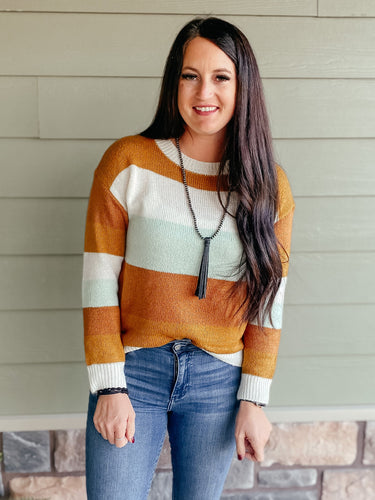 Quinn Stripe Pullover Sweater