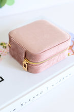 Load image into Gallery viewer, Kept and Carried Velvet Jewlery Box in Mauve