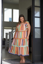 Load image into Gallery viewer, Painted Palette Midi Dress