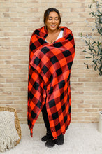 Load image into Gallery viewer, Buffalo Plaid Blanket In Red &amp; Black