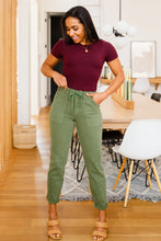 Load image into Gallery viewer, Carmen Double Cuff Joggers in Green