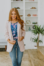 Load image into Gallery viewer, Chic In Pink Ruched 3/4 Sleeve Blazer