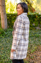 Load image into Gallery viewer, Fall In Love Plaid Jacket in Cream