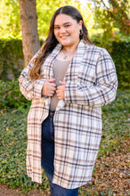 Load image into Gallery viewer, Fall In Love Plaid Jacket in Cream