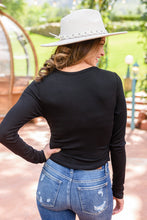 Load image into Gallery viewer, Here For It Long Sleeve Ribbed Crop Top