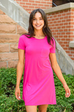 Load image into Gallery viewer, Here To Stay T-Shirt Dress In Pink