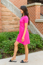 Load image into Gallery viewer, Here To Stay T-Shirt Dress In Pink