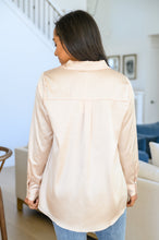 Load image into Gallery viewer, Loved For Years Satin Button Up In Beige