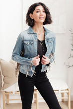 Load image into Gallery viewer, On The Fringe Jacket in Denim