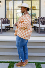 Load image into Gallery viewer, One Fine Afternoon Gingham Plaid Top In Caramel