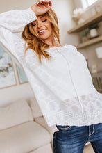 Load image into Gallery viewer, Relax With Me Knit Top in White