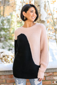 Speaks To My Heart Wave Knit Pullover