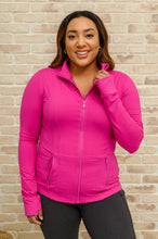 Load image into Gallery viewer, Staying Swift Activewear Jacket in Raspberry