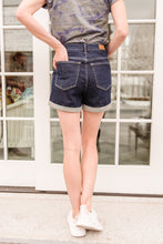 Load image into Gallery viewer, Stone Wash Open Seam Cuff Shorts