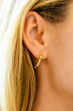 Load image into Gallery viewer, Santana Studded Hoop Earrings