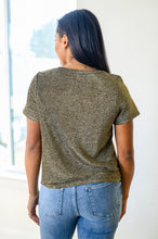 Load image into Gallery viewer, Sweetly Twinkle Short Sleeve Knit Top In Black