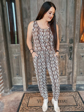 Load image into Gallery viewer, Phoebe Snake Print Sleeveless Jumpsuit