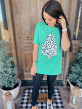 Load image into Gallery viewer, Dalmatian Tree Graphic Tee in Kelly Green