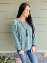 Load image into Gallery viewer, Christie Teal Knit Top