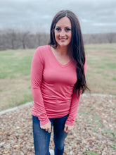 Load image into Gallery viewer, Bella Rose Long Sleeve Basic -Final Sale