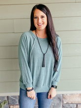 Load image into Gallery viewer, Christie Teal Knit Top