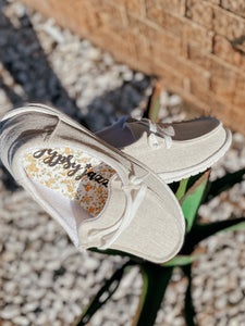 Holly Natural Shine Slip-On Sneakers