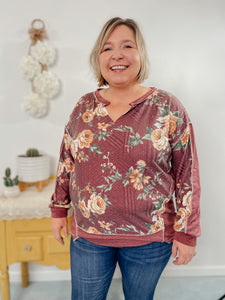 Sharla Floral Pullover Top