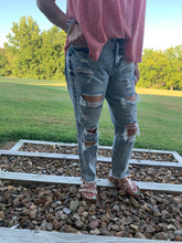 Load image into Gallery viewer, Cody High Rise Distressed Jeans