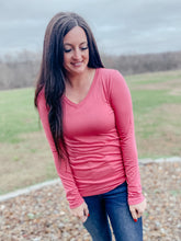 Load image into Gallery viewer, Bella Rose Long Sleeve Basic -Final Sale