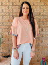 Load image into Gallery viewer, Layla Coral Flutter Sleeve Top